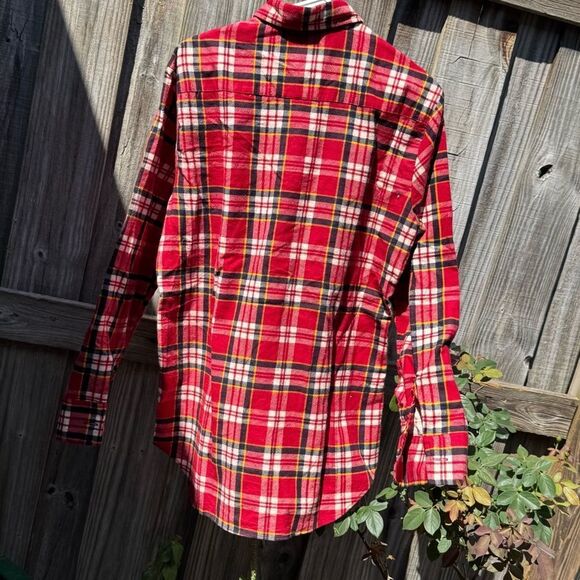 Vintage J C Penny Red Plaid Men's Shirt - Picture 2 of 5